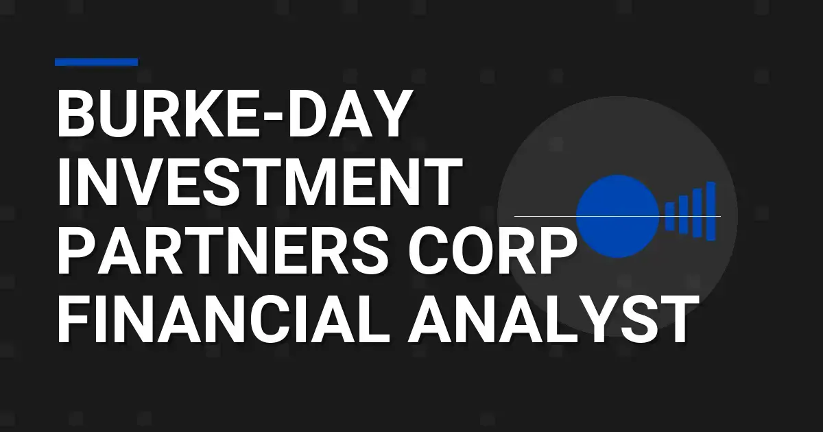 Burke-Day Investment Partners Corp Financial Analyst