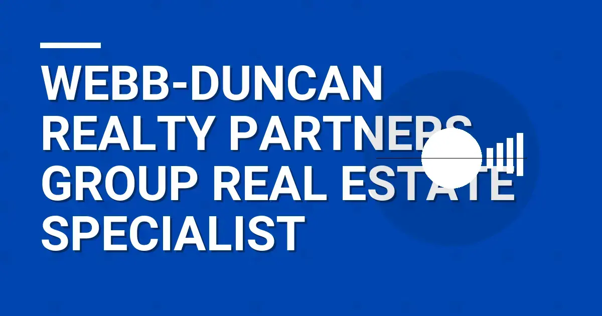 Webb-Duncan Realty Partners Group Real Estate Specialist